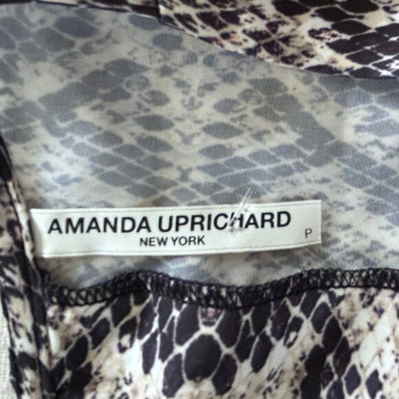 AMANDA UPRICHARD Snakeskin Annika Puff‎ Sleeve Romper-Size P/XS - Picture 9 of 9